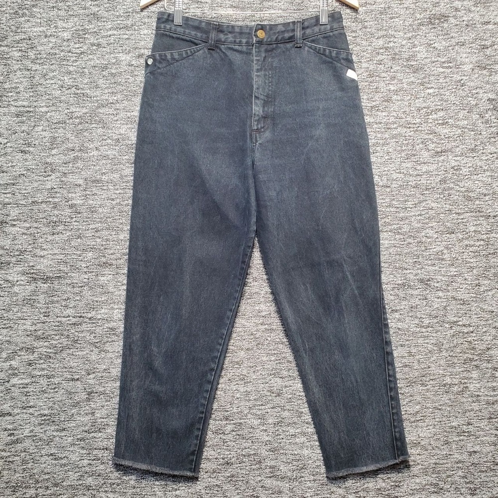 Vintage‎ Georges Marciano Guess Jeans Womens 30 Black High Waist Tapered Mom 80s